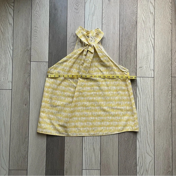 Yellow Halter Neck Women Top - Picture 4 of 6